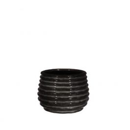Pot Noir Anthracite Rise Ø6,5 x h: 8 cm (12 Pcs) [IFS-33972]