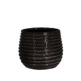 Pot Noir Anthracite Rise Ø10 x h: 13,5 cm (6 Pcs) [IFS-33974]