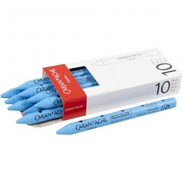 CARAN D’ACHE Neocolor I - Ölkreide, L 10 cm, Dicke 8,5 mm, Hellblau (161), 10 Stk/ 1 Pck [HOB-34005]