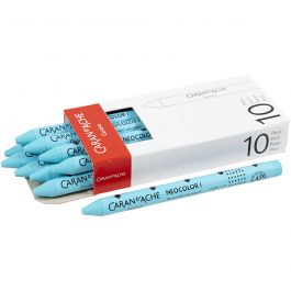 CARAN D’ACHE Neocolor I - Ölkreide, L 10 cm, Dicke 8,5 mm, Türkis (171), 10 Stk/ 1 Pck [HOB-34032]