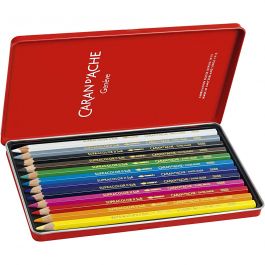 CARAN D’ACHE Supracolor II, L 17 cm, Mine 3.8 mm, Sortierte Farben, 12 Stk/ 1 Pck [HOB-34096]