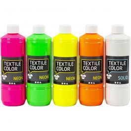 Textile Color, ass. de couleurs, 5x500 ml/ 1 Pq. [HOB-34228]