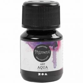 Aquarelle Art Aqua Pigment, noir, 30 ml/ 1 flacon [HOB-34379]