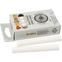 Craie, L : 8 cm, d 10 mm, blanc, 10 pièces/ 1 Pq. [HOB-344750]