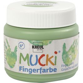MUCKI Peinture au doigt, vert, 150 ml/ 1 boîte [HOB-34762]