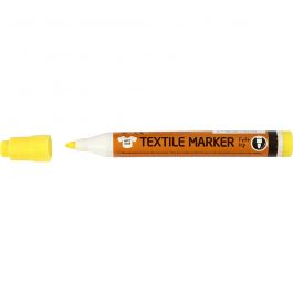 Feutres Textile, trait 2-4 mm, ass. de couleurs, 12 pièces/ 1 Pq. [HOB-34836]