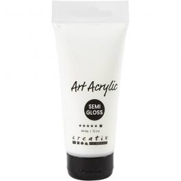 Peinture Acrylique, semi-brillant, opaque, blanc, 75 ml/ 1 flacon [HOB-35141]