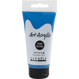 Acrylfarben, Mattglänzend, Deckend, Primärblau, 75 ml/ 1 Fl. [HOB-35149]