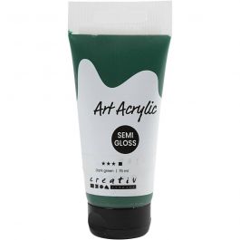 Peinture Acrylique, semi-brillant, opaque, vert foncé, 75 ml/ 1 flacon [HOB-35153]