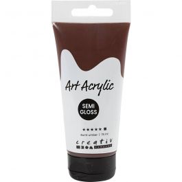 Peinture Acrylique, semi-brillant, opaque, burnt umber, 75 ml/ 1 flacon [HOB-35156]