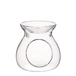 Bougeoir Waxine Verre Ø10 x 10 cm Blanc 3 trous d'aération (1 pcs) [IFS-36001]