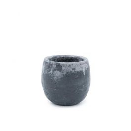 Bol aromatique Gris foncé Parfum de musc Ø9x8 cm (6 Pcs) [IFS-36218]