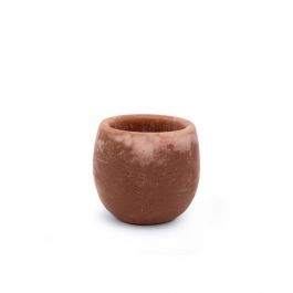 Bol aromatique Rouge foncé Parfum d'ambre Ø9x8 cm (6 Pcs) [IFS-36219]