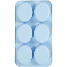 Moule en silicone, H : 2,4 cm, L : 7,7 cm, L : 6 cm, 6x100 ml, 1 pièce [HOB-371810]