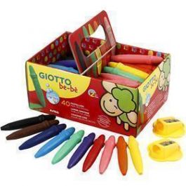 Crayon cire, L : 7 cm, d 11 mm, 40 pièces/ 1 Pq. [HOB-37298]