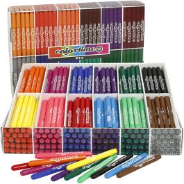 Colortime Marker, Strichstärke 5 mm, Sortierte Farben, 576 Stk/ 1 Pck [HOB-37347]