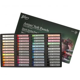 Pastels Tendres Gallery Set, L : 6,5 cm, ép. 10 mm, ass. de couleurs, 48 pièces/ 1 Pq. [HOB-38166]