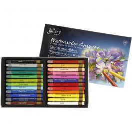 Gallery Aquarell-Kreide, L 9,3 cm, Sortierte Farben, 24 Stk/ 1 Pck [HOB-38285]