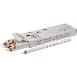 Crayons de couleur Lyra Super Ferby 1, L : 18 cm, mine 6,25 mm, blanc, 12 pièces/ 1 Pq. [HOB-38351]