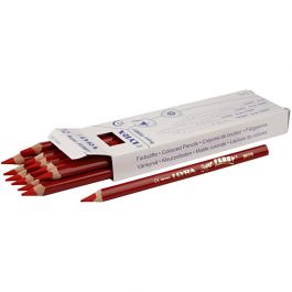 Crayons de couleur Lyra Super Ferby 1, L : 18 cm, mine 6,25 mm, rouge, 12 pièces/ 1 Pq. [HOB-38355]