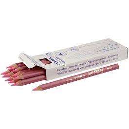 Crayons de couleur Lyra Super Ferby 1, L : 18 cm, mine 6,25 mm, rose clair, 12 pièces/ 1 Pq. [HOB-38357]