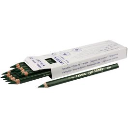 Crayons de couleur Lyra Super Ferby 1, L : 18 cm, mine 6,25 mm, vert, 12 pièces/ 1 Pq. [HOB-38365]