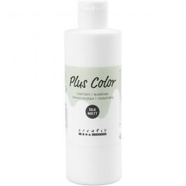 Peinture Acrylique Plus Color, blanc, 250 ml/ 1 flacon [HOB-39477]