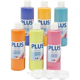 Peinture Acrylique Plus Color, 6x250 ml/ 1 Pq. [HOB-39495]