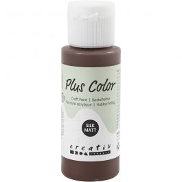 Peinture Acrylique Plus Color, chocolate, 60 ml/ 1 flacon [HOB-39601]