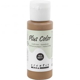 Peinture Acrylique Plus Color, brun clair, 60 ml/ 1 flacon [HOB-39603]