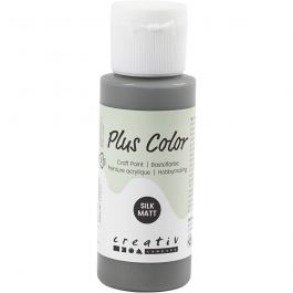 Peinture Acrylique Plus Color, gris foncé, 60 ml/ 1 flacon [HOB-39641]