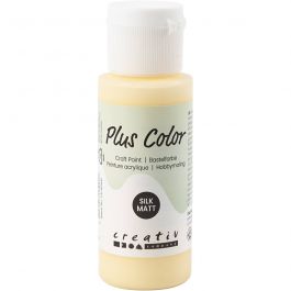 Peinture Acrylique Plus Color, jaune clair, 60 ml/ 1 flacon [HOB-39663]