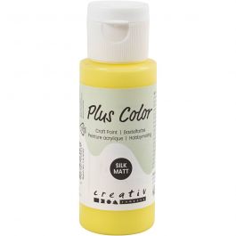 Peinture Acrylique Plus Color, jaune primaire, 60 ml/ 1 flacon [HOB-39675]