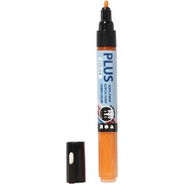 Feutres Plus Color, L : 14,5 cm, trait 1-2 mm, pumpkin, 5,5 ml, 1 pièce [HOB-39835]