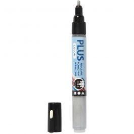 Feutres Plus Color, L : 14,5 cm, trait 1-2 mm, rain grey, 5,5 ml, 1 pièce [HOB-39840]