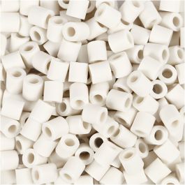 Les Perles NABBI BioBeads, dim. 5x5 mm, diamètre intérieur 2.5 mm, medium, blanc, 3000 pièces/ 1 Pq. [HOB-906773]