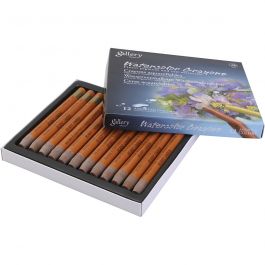 Pastels à la cire aquarellables, burnt umber, 12 pièces/ 1 Pq. [HOB-427375]