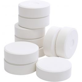 Gouache - Assortiment, blanc, H: 19 mm, d 57 mm, 10 pièce/ 1 Pq. [HOB-627201]