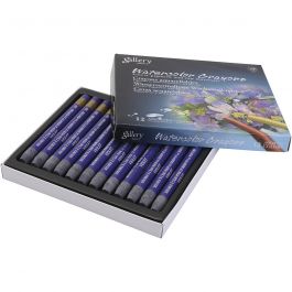 Pastels à la cire aquarellables, violet, 12 pièces/ 1 Pq. [HOB-427344]
