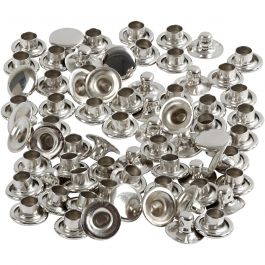 Rivets, d 7 mm, argent, 50 pièces/ 1 Pq. [HOB-406130]