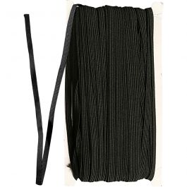Elastikband, B 6 mm, Schwarz, 50 m/ 1 Rolle [HOB-41040]