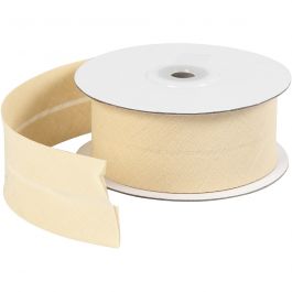 Schrägband, B 36 mm, Natur, 10 m/ 1 Rolle [HOB-41073]