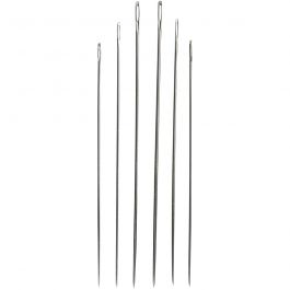 Stopfnadeln, Nr. 1-5, Silber, 6 Stk/ 1 Pck [HOB-41128]