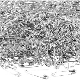 Sicherheitsnadeln, L 22 mm, Dicke 0,6 mm, Silber, 500Stk/ 1 Pck [HOB-41131]