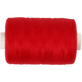 Fil à Coudre, rouge, 1000 m/ 1 rouleau [HOB-41219]