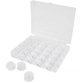 Bobines de machine à coudre, H : 10 mm, d 20 mm, 1 set [HOB-41226]