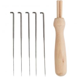 Porte-aiguille à feutrer, L : 9 cm, 1 set [HOB-41237]
