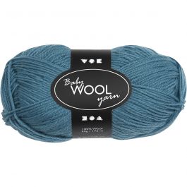 Laine pour Bébé, L : 172 M, pétrole, 50 gr/ 1 boule [HOB-41330]