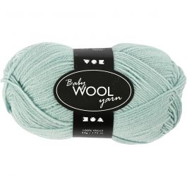 Laine pour Bébé, L : 172 M, sweet green, 50 gr/ 1 boule [HOB-41352]