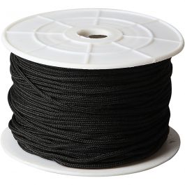 Cordon pour Macramé, ép. 1,8 mm, noir, 50 m/ 1 rouleau [HOB-41578]
